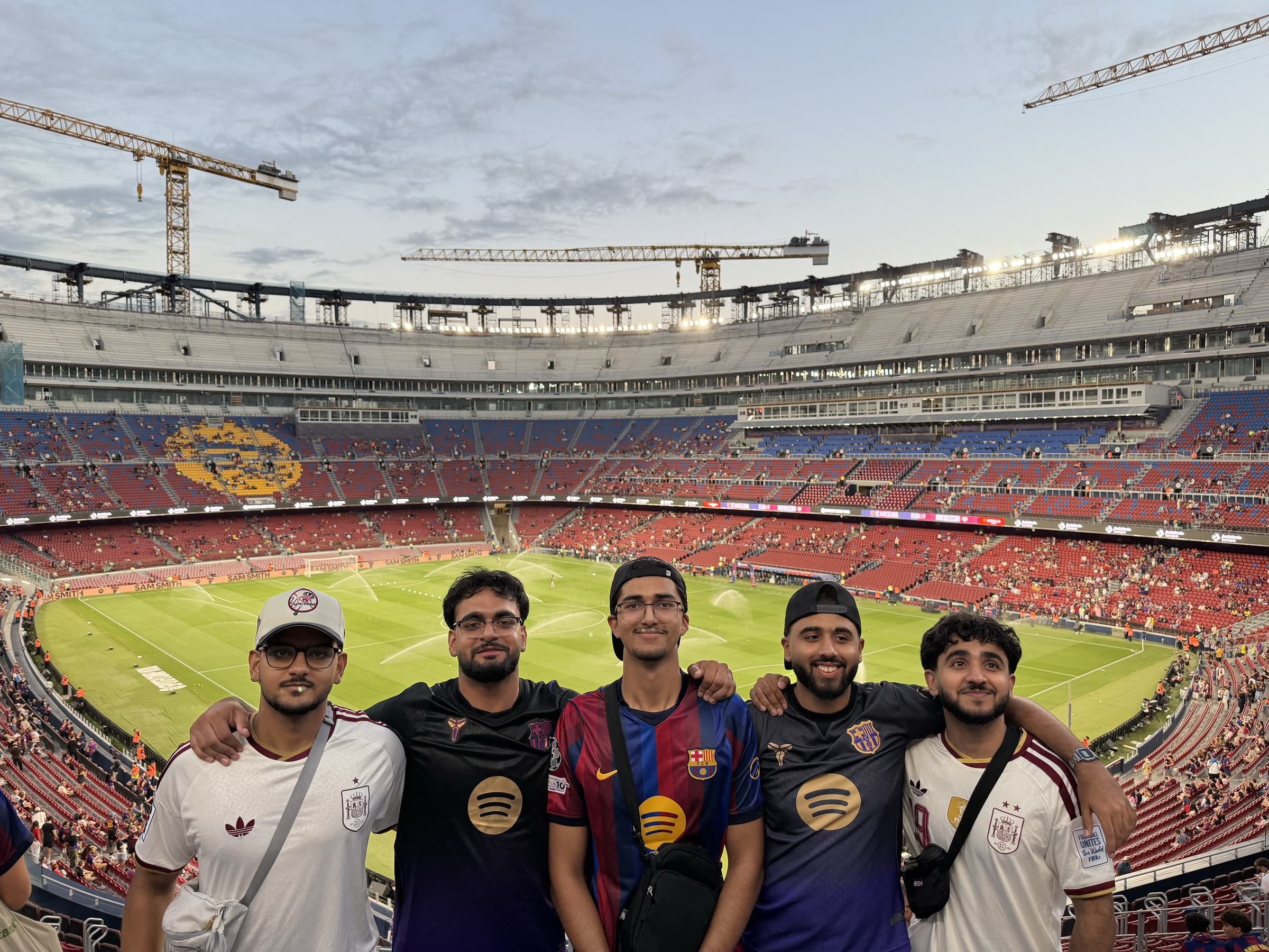 Camp Nou with the crew